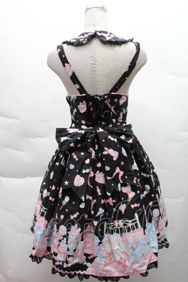 画像2: Angelic Pretty / ドリーミィドールハウスラウンドジャンパースカート  黒 S-25-12-08-046-AP-OP-AS-ZS (2)