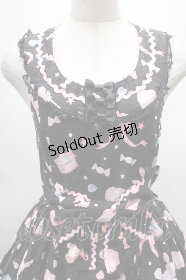 画像3: Angelic Pretty / ドリーミィドールハウスラウンドジャンパースカート  黒 S-25-12-08-046-AP-OP-AS-ZS (3)