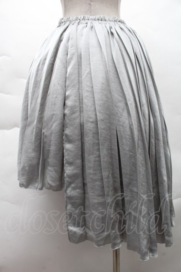 画像2: axes femme / アシンメトリープリーツスカート M ミント S-25-12-08-055-AX-SK-HR-ZS (2)