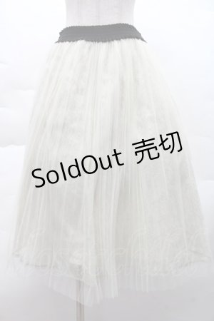 画像: axes femme / チュールプリーツスカート M オフ S-25-12-08-056-AX-SK-HR-ZS