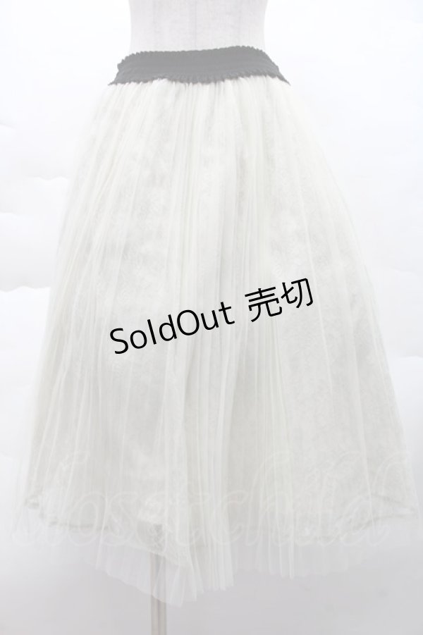 画像1: axes femme / チュールプリーツスカート M オフ S-25-12-08-056-AX-SK-HR-ZS (1)