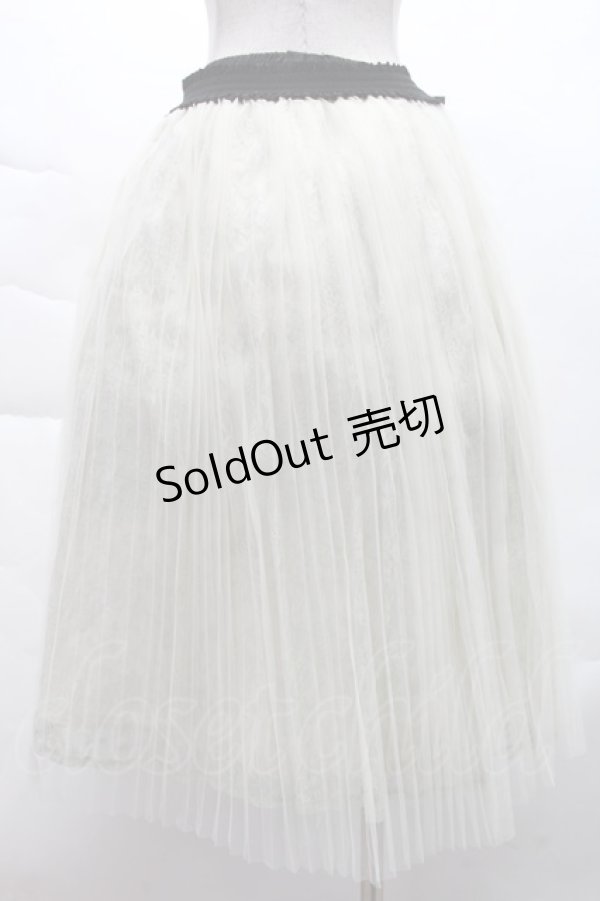 画像2: axes femme / チュールプリーツスカート M オフ S-25-12-08-056-AX-SK-HR-ZS (2)
