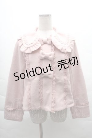 画像: axes femme kawaii / ショコラベアショートコート  ピンク S-25-12-08-060-AX-CO-AS-ZS