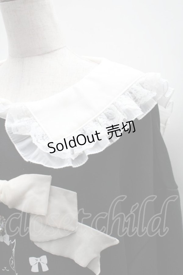 画像4: Princess Melody / CATプリントセーラー襟トレーナー  黒Ｘ白 S-25-12-08-017-EL-TO-AS-ZS (4)