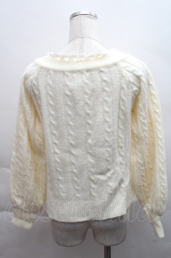 画像2: axes femme / ケーブル編みニット  キナリ S-25-12-08-002-AX-TO-HR-ZS (2)