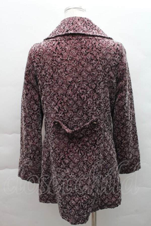 画像2: axes femme / フロッキーコート  パープル S-25-12-08-018-AX-CO-HR-ZTC042 (2)