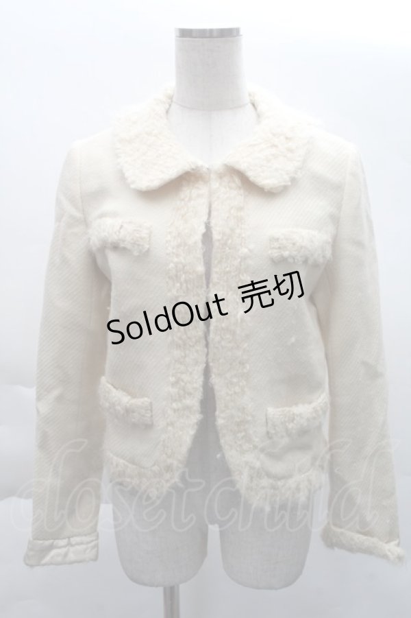 画像1: Jane Marple / リボンポケットジャケット  オフ S-25-12-08-029-JM-JA-AS-ZS (1)