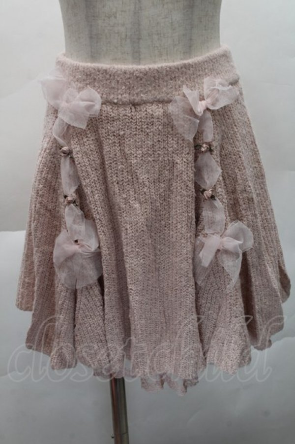 画像4: LIZ LISA / 巻バラニットセットアップ  ピンク S-25-12-08-031-LO-OP-AS-ZS (4)