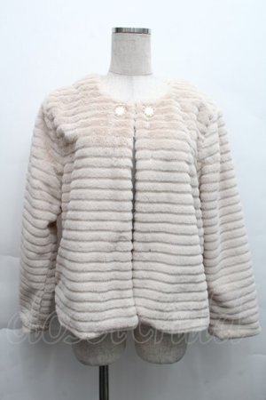 画像: axes femme / ファージャケット  ベージュ S-25-12-11-042-AX-CO-HR-ZS