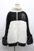 画像1: KRY CLOTHING / 「ストレッサー」 ボア切替フリースジャケット  黒ｘ白 S-25-12-11-044-EL-JA-HR-ZS (1)