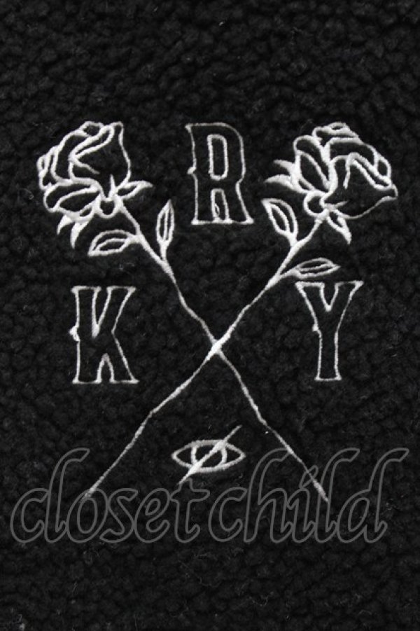 画像3: KRY CLOTHING / 「ストレッサー」 ボア切替フリースジャケット  黒ｘ白 S-25-12-11-044-EL-JA-HR-ZS (3)