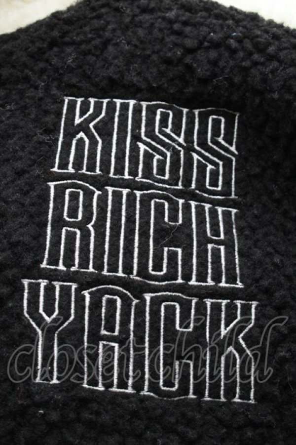 画像4: KRY CLOTHING / 「ストレッサー」 ボア切替フリースジャケット  黒ｘ白 S-25-12-11-044-EL-JA-HR-ZS (4)