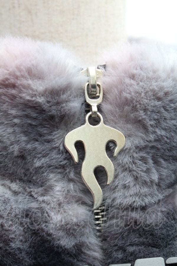 画像4: LISTEN FLAVOR / ゲーミング猫耳バックルファーブルゾン  グレー S-25-12-11-046-PU-CO-AS-ZS (4)