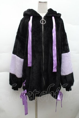 画像: REFLEM / サンリオコラボクロミファーパーカー  黒 S-25-12-11-047-PU-CO-ET-ZS