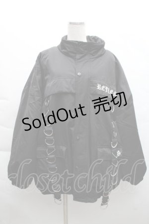 画像: REFLEM / ミリタリー中綿ブルゾン  黒 S-25-12-11-048-PU-JA-HR-ZS