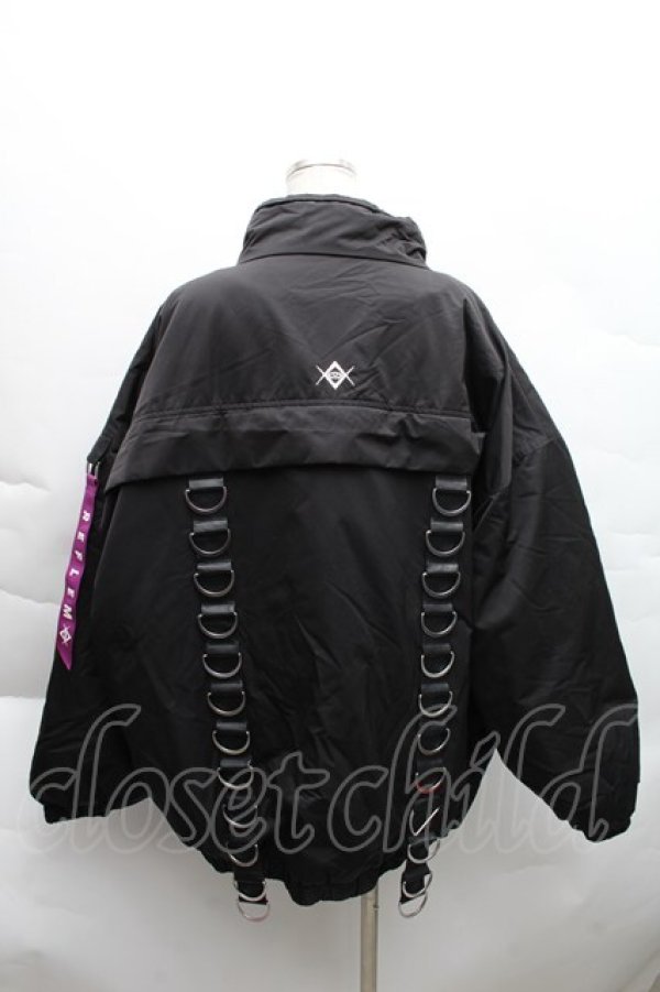 画像2: REFLEM / ミリタリー中綿ブルゾン  黒 S-25-12-11-048-PU-JA-HR-ZS (2)
