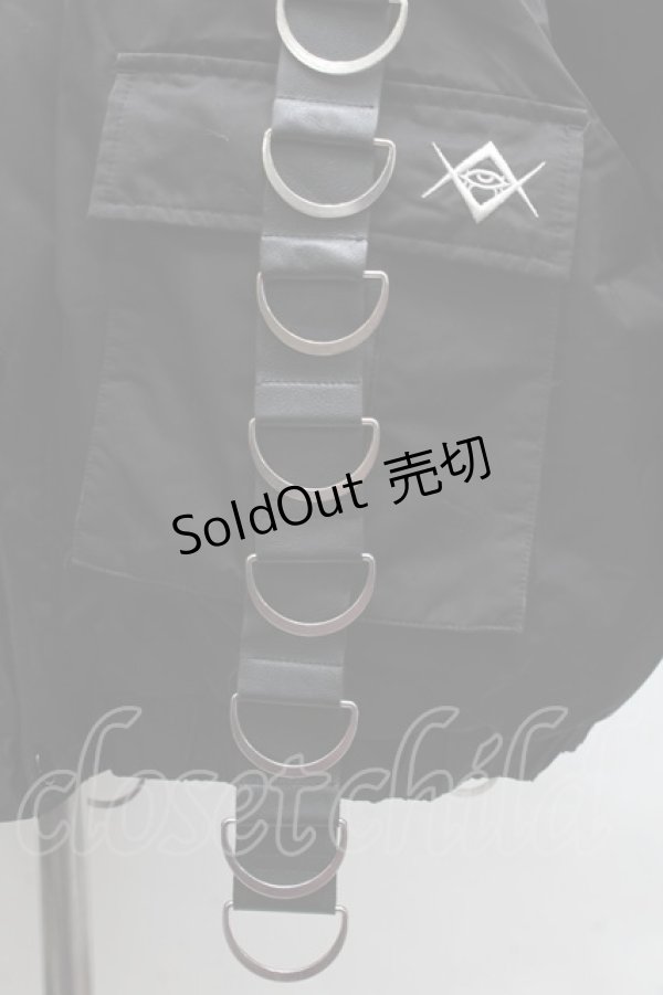 画像6: REFLEM / ミリタリー中綿ブルゾン  黒 S-25-12-11-048-PU-JA-HR-ZS (6)