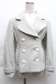 画像1: MILK / ハートボタンコート  グレー S-25-12-11-050-ML-CO-AS-ZS (1)