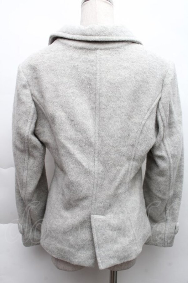 画像2: MILK / ハートボタンコート  グレー S-25-12-11-050-ML-CO-AS-ZS (2)