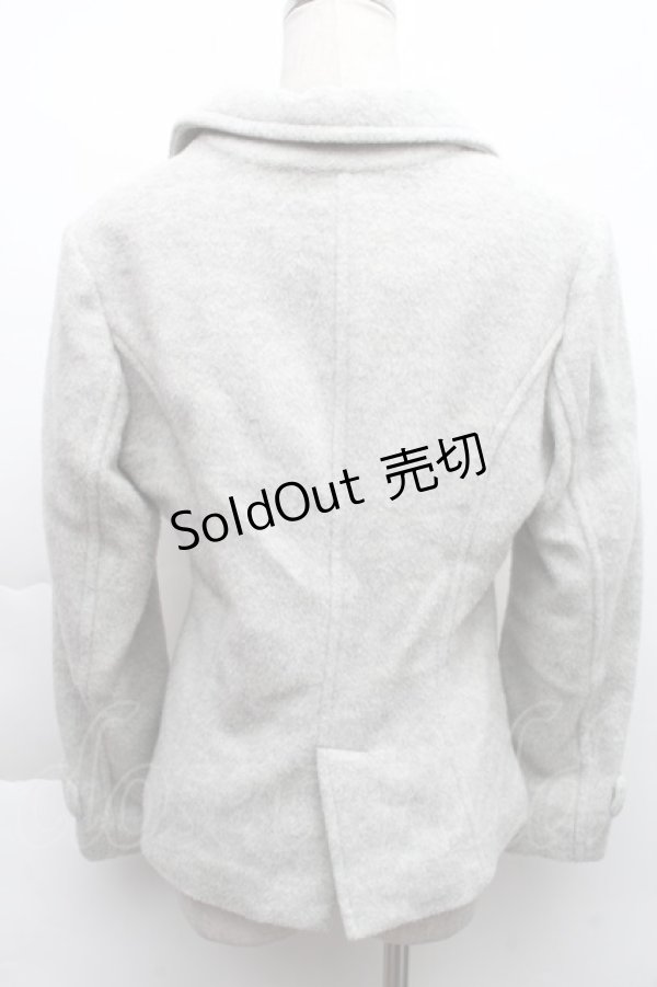 画像2: MILK / ハートボタンコート  グレー S-25-12-11-050-ML-CO-AS-ZS (2)