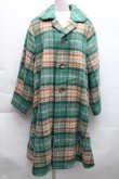 画像1: Jane Marple / タータンチェックコート  グリーン S-25-12-11-051-JM-CO-HR-ZS (1)