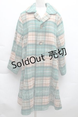 画像: Jane Marple / タータンチェックコート  グリーン S-25-12-11-051-JM-CO-HR-ZS