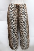 画像1: HELL CAT PUNKS / レオパードパンツ  ブラウン S-25-12-11-058-PU-PA-AS-ZS (1)