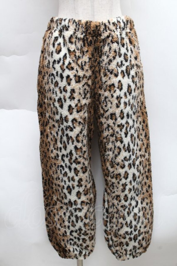 画像1: HELL CAT PUNKS / レオパードパンツ  ブラウン S-25-12-11-058-PU-PA-AS-ZS (1)