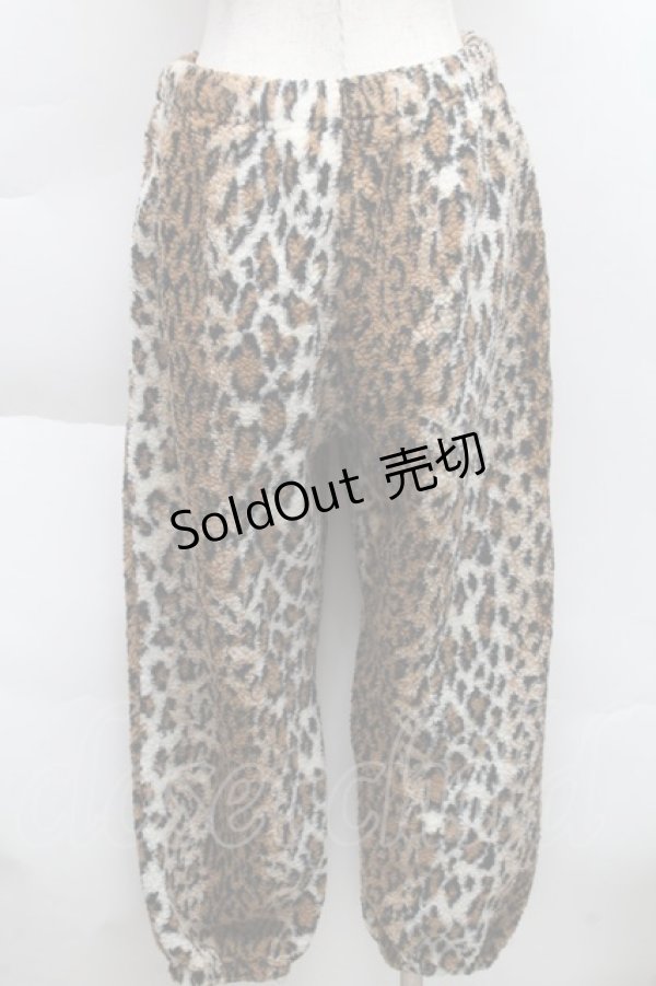 画像2: HELL CAT PUNKS / レオパードパンツ  ブラウン S-25-12-11-058-PU-PA-AS-ZS (2)