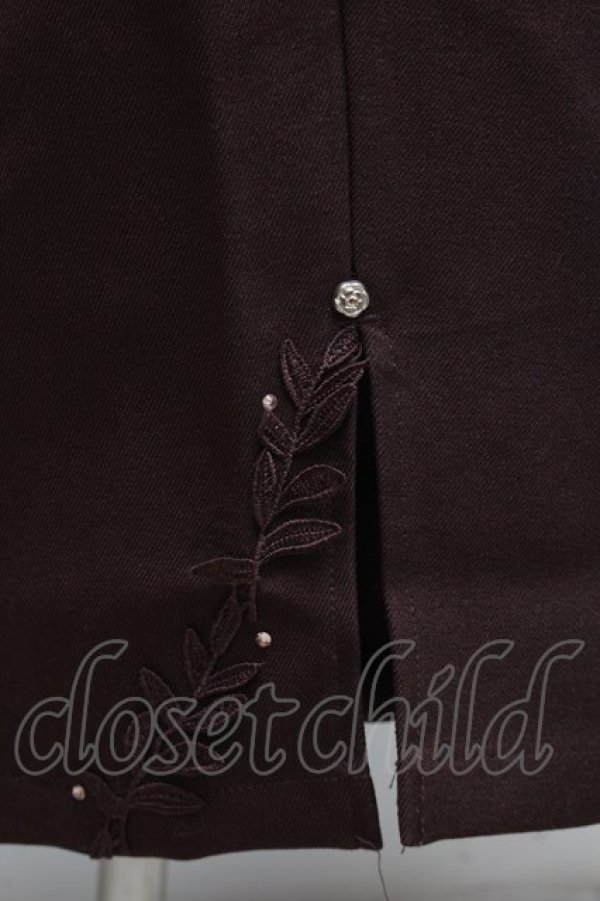 画像3: axes femme / 裾デザインストレートパンツ  ブラウン S-25-12-11-059-AX-PA-HR-ZS (3)