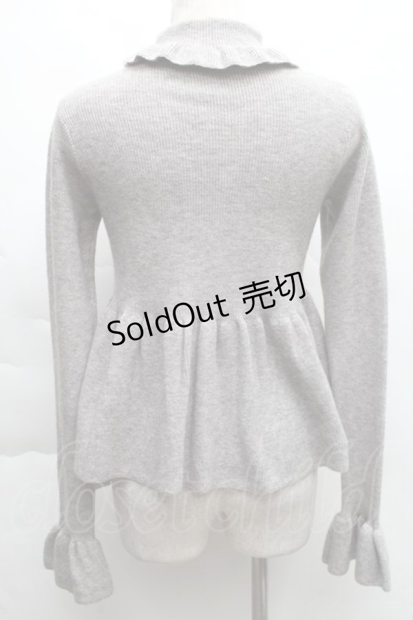 画像2: Candy Stripper / ハイネックニットトップス  グレー S-25-12-11-060-PU-TO-AS-ZS (2)