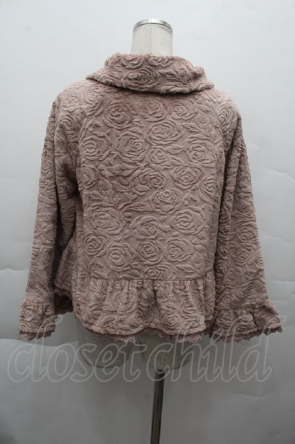 画像2: axes femme / バラ柄フェイクファージャケット  オフ S-25-12-11-009-AX-JA-AS-ZS (2)