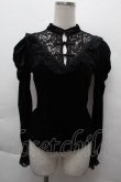 画像1: DARK IN LOVE / ジャガードベロアトップス  黒 S-25-12-11-016-PU-TO-AS-ZS (1)