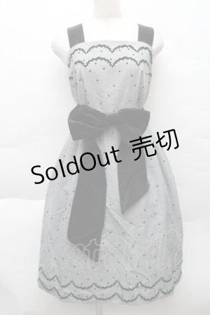 画像: MILK / フロッキードットジャンパースカート  グレー S-25-12-11-025-ML-OP-AS-ZS