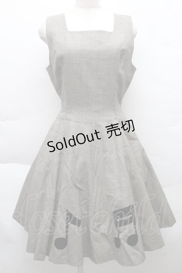 画像1: MILK / 音符ワンピース  ブラウン S-25-12-11-026-ML-OP-AS-ZS (1)