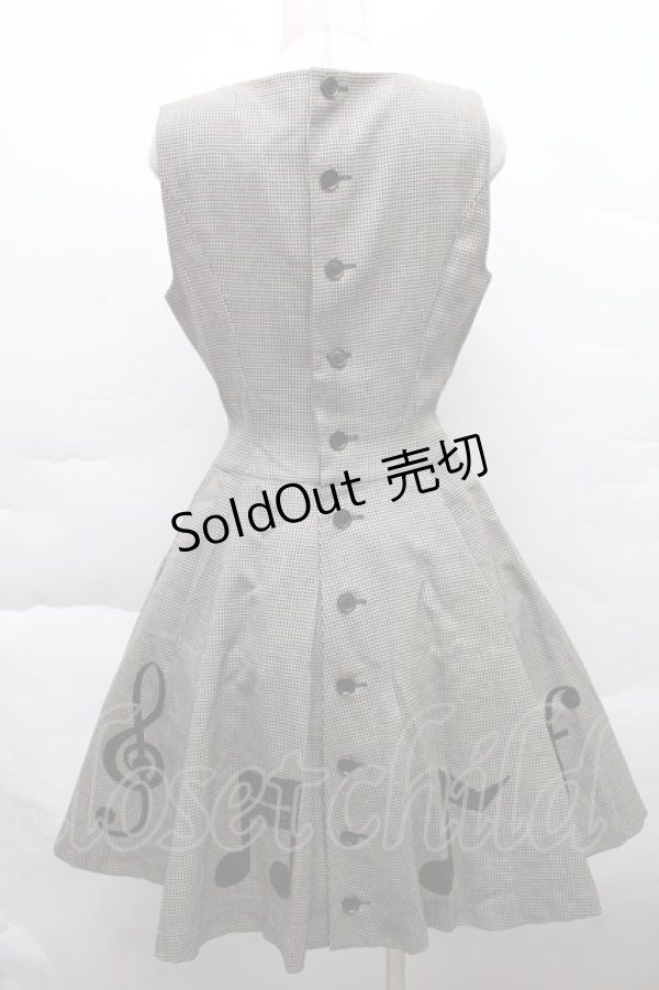 画像2: MILK / 音符ワンピース  ブラウン S-25-12-11-026-ML-OP-AS-ZS (2)