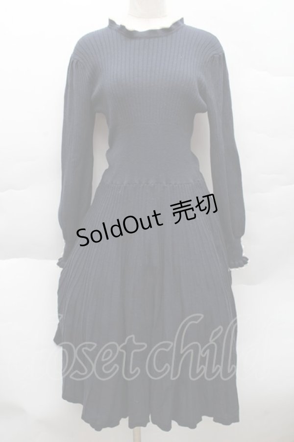 画像1: F&A / ニットワンピース  紺 S-25-12-11-027-LO-SK-AS-ZS (1)