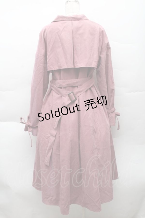 画像2: jouetie / 起毛トレンチワンピース  ピンク S-25-12-11-029-EL-CO-AS-ZT516 (2)