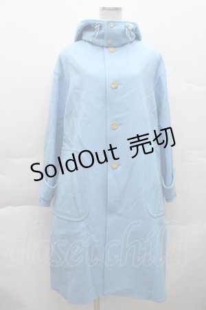 画像: Jane Marple / フード付きコート  サックス S-25-12-11-038-JM-CO-HR-ZS