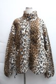 画像1: HELL CAT PUNKS / レオパードハーフジップブルゾン  ブラウン S-25-12-11-040-PU-TO-HR-ZS (1)