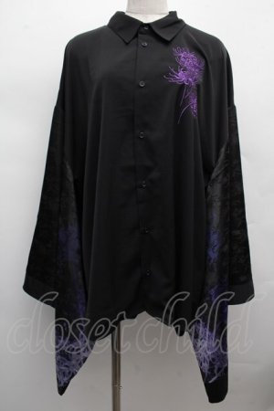 画像: REZEN / 彼岸花和袖シャツ L 京紫 S-25-12-12-042-LO-BL-AS-ZS