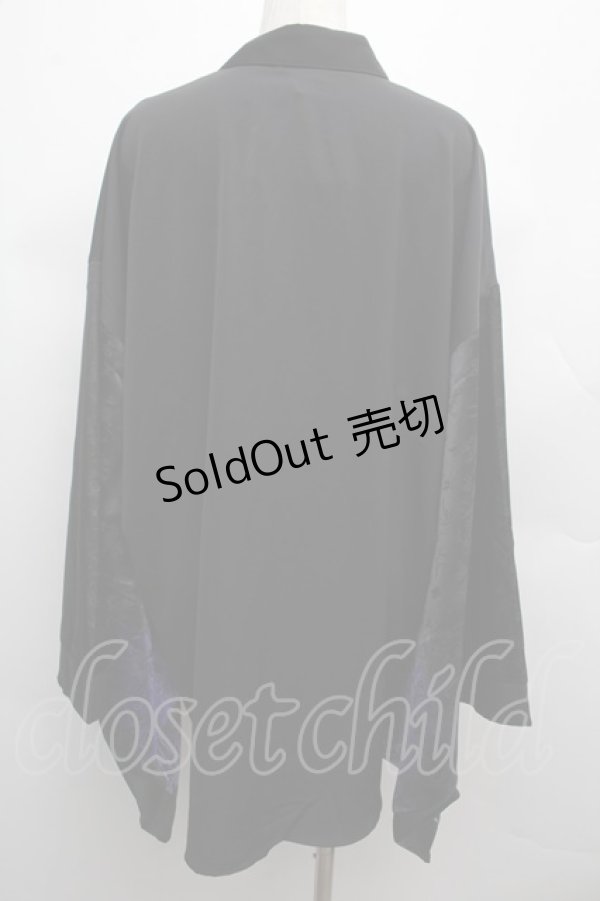 画像2: REZEN / 彼岸花和袖シャツ L 京紫 S-25-12-12-042-LO-BL-AS-ZS (2)