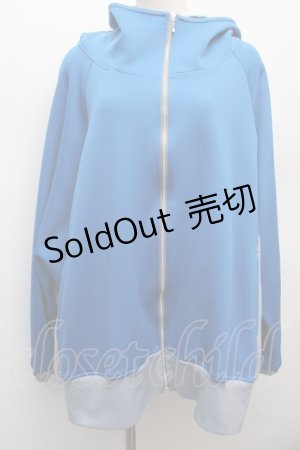 画像: PUNK / ジップパーカー  ブルーｘグレー S-25-12-12-044-PU-TO-HR-ZS