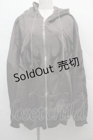 画像: VOLCAN&APHRODITE / チェーン付パーカー  グレー S-25-12-12-047-LO-TO-AS-ZS