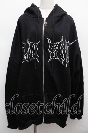 画像: VOLCAN&APHRODITE / 刺繍パーカー  黒 S-25-12-12-048-LO-TO-AS-ZS