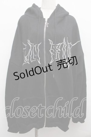 画像: VOLCAN&APHRODITE / 刺繍パーカー  黒 S-25-12-12-048-LO-TO-AS-ZS