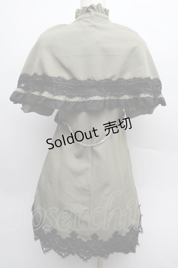 画像2: DearMyLove / デザイナー/ケープワンピース M カーキ S-25-12-12-056-EL-TO-AS-ZS (2)
