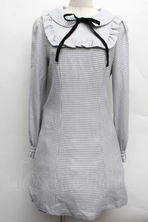 画像: Honey Cinnamon / フリルワンピース  グレー S-25-12-12-057-LO-OP-AS-ZS