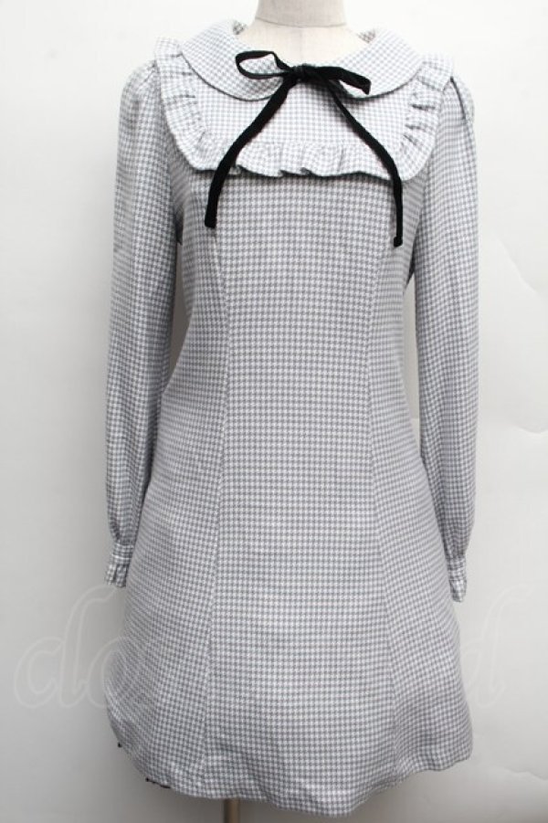 画像1: Honey Cinnamon / フリルワンピース  グレー S-25-12-12-057-LO-OP-AS-ZT516 (1)