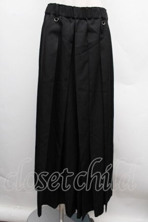画像: REZEN / プリーツ袴パンツ L 黒 S-25-12-12-061-LO-PA-AS-ZS